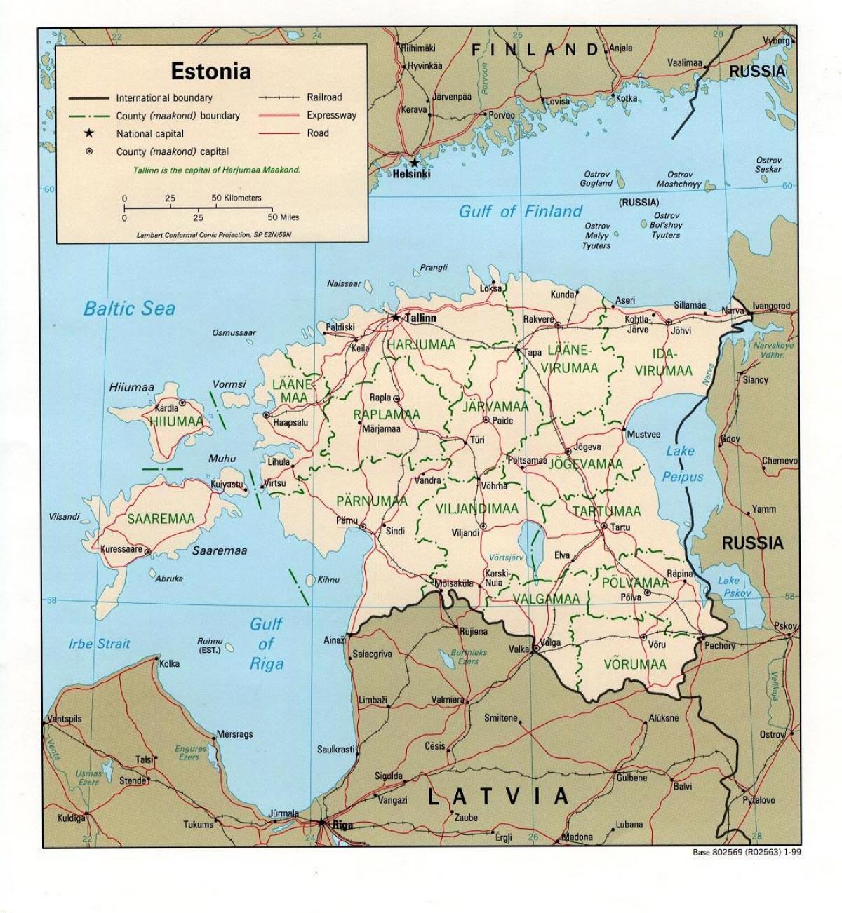 kaart, Eesti kaart asukoht