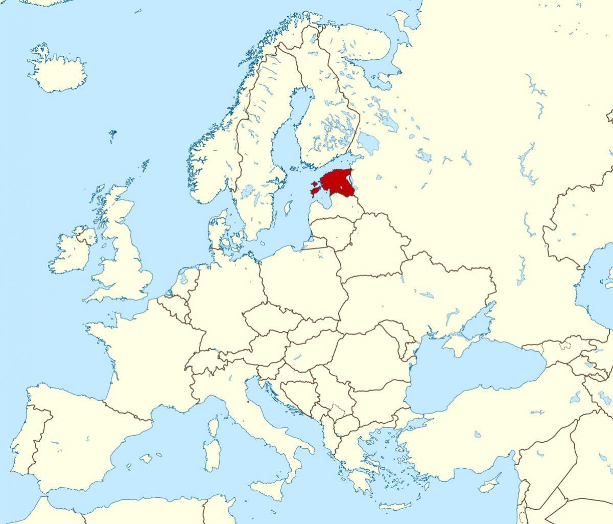 Eesti asukoht maailma kaardil